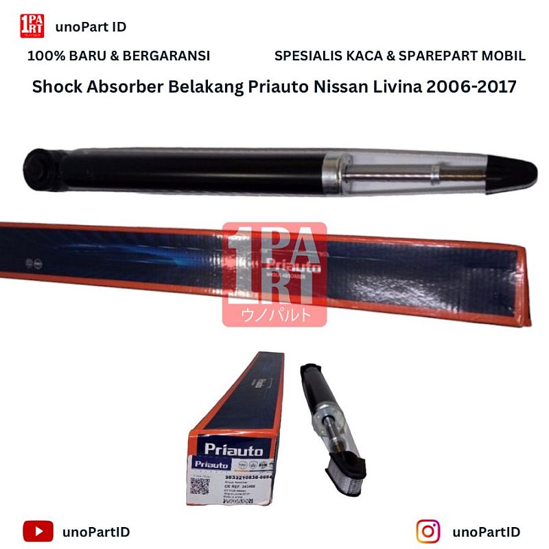 Shock Absorber Shock Breaker Belakang Priauto Nissan Livina 2006-2017 - foto 4