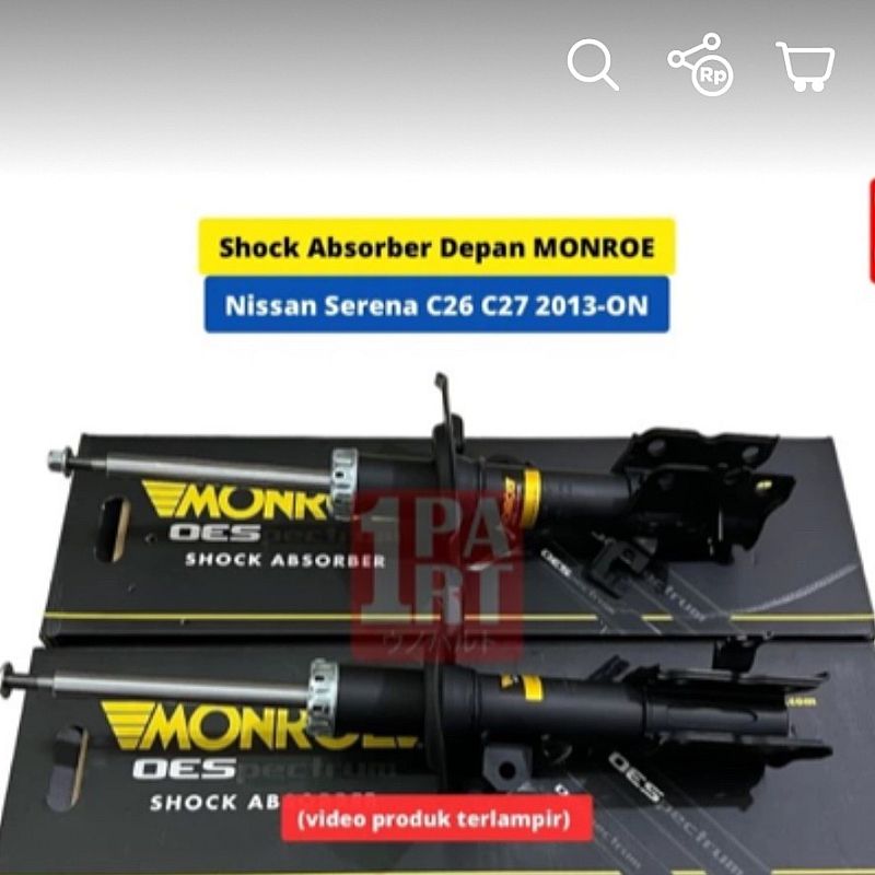 Shock Absorber Shock Breaker Depan Monroe Nissan Serena C26 C27 13-ON - foto 3