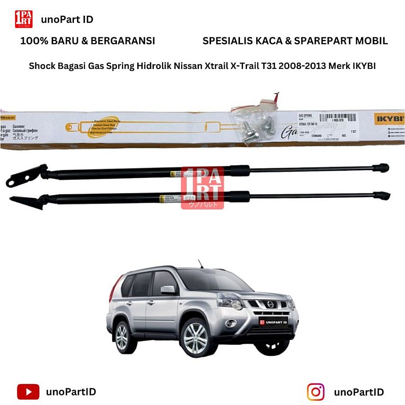 Shock Bagasi Gas Spring Hidrolik Nissan Xtrail X-Trail T31 2008-2013 Merk IKYBI Shock Pintu Bagasi - foto 2