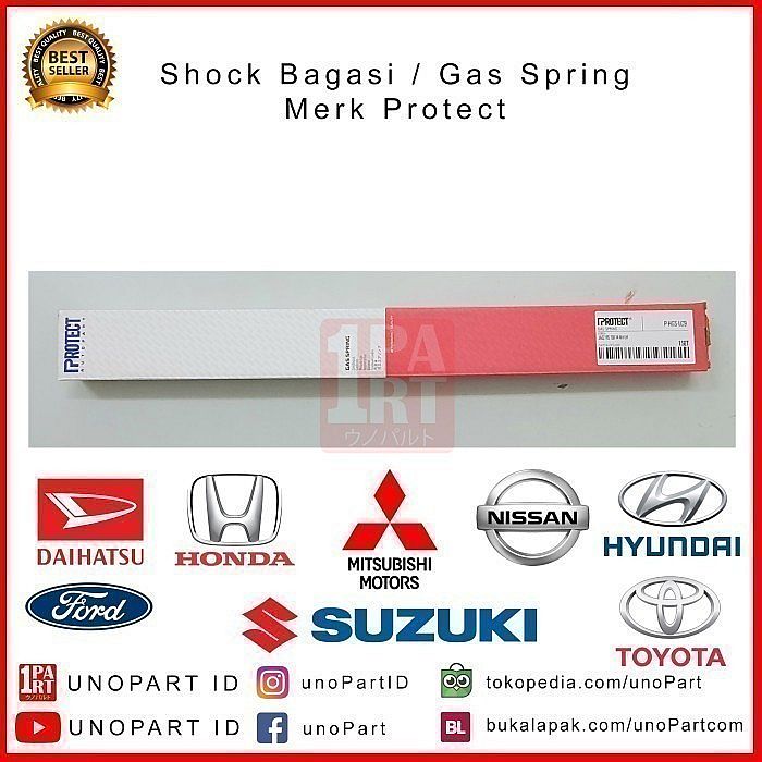 Shock Bagasi Hidrolik Pegas Pintu Protect Suzuki Splash SNI KAN OEM 81850-M83K00-000 81860-M83K00-000 - foto 3