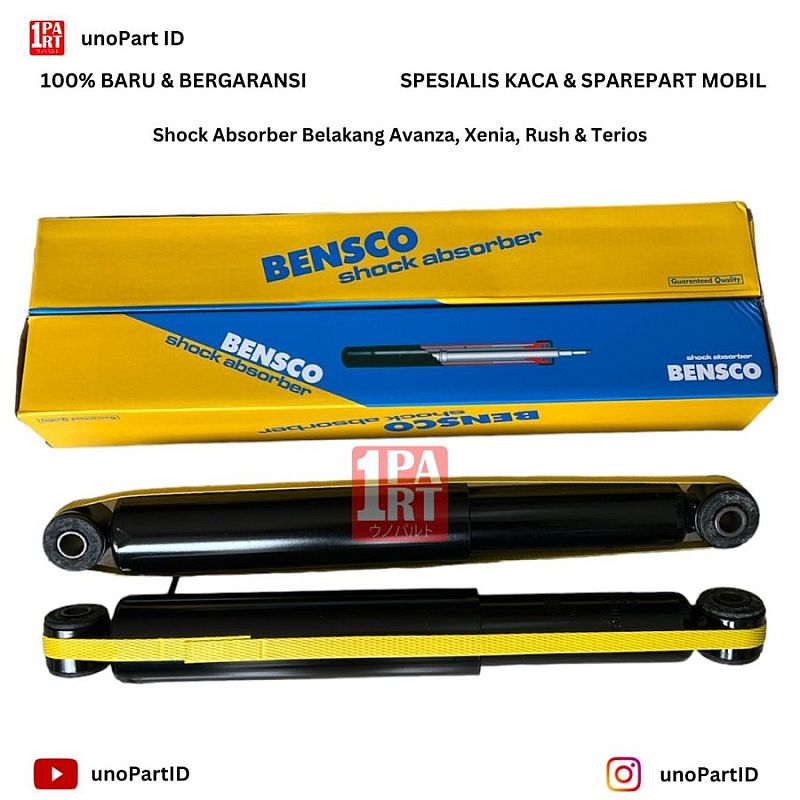 Shock Breaker Belakang Avanza Xenia 2004-2021 / Rush Terios 2006-2017 Bensco Shock Absorber Part No 48531-BZ090 - foto 7