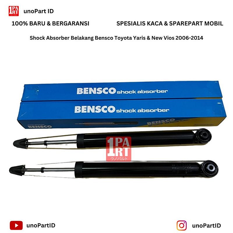 Shock Breaker Belakang Toyota Yaris Bakpao dan New Vios 2006-2013 Bensco Shock Absorber Part No 343442 / 48530-09L01 - foto 8