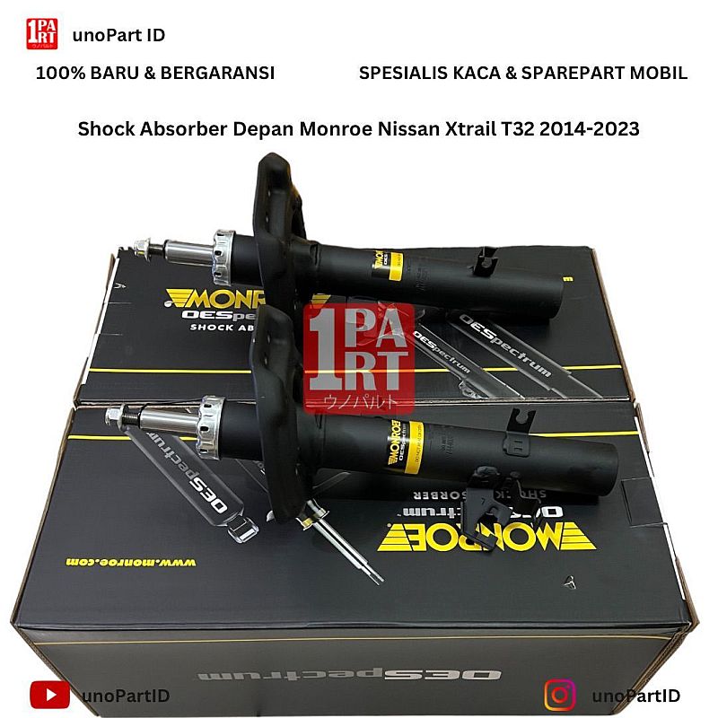 Shock Breaker Depan Nissan Xtrail T32 2014-ON Merk Monroe OESpectrum Shock Absorber
