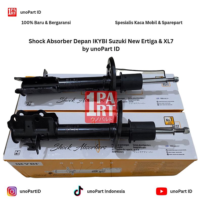 Shock Breaker Depan Suzuki New Ertiga 2018-ON & XL7 XL-7 2020-ON IKYBI Shock Absorber by unoPart ID
