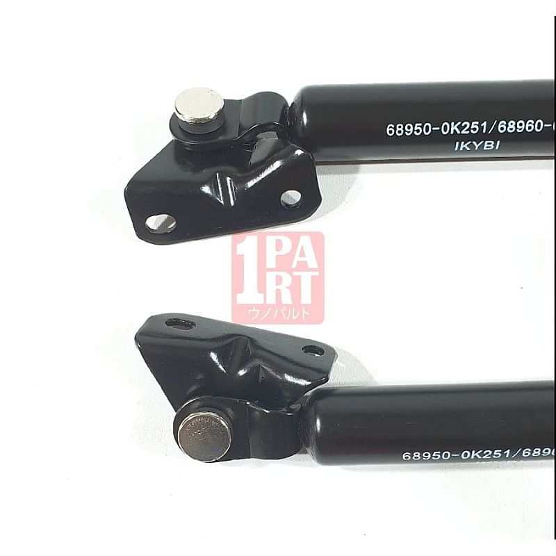 Shock Hidrolik Pegas Pintu Bagasi Mobil Gas Spring IKYBI Toyota Fortuner 2004-2015 SNI KAN OEM 68950-0K251 689500K251 - foto 2