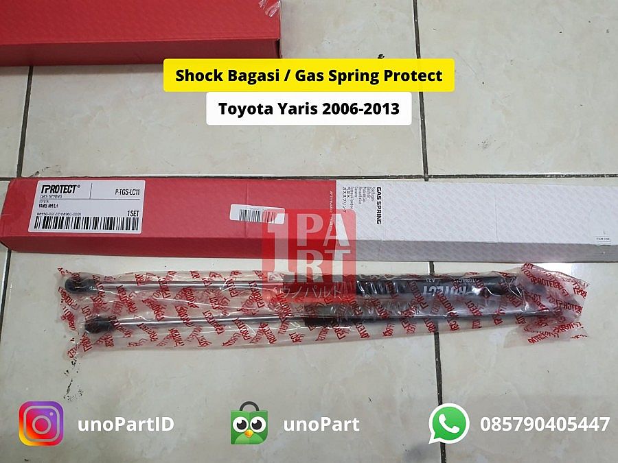Shock Pegas Hidrolik Pintu Bagasi Bagasi Mobil Gas Spring Toyota Yaris 2006-2013 Gen1 Bapao Bakpao OEM 68950-0D022 68960-0D011 689500D022 689600D011 by unoPart - foto 3