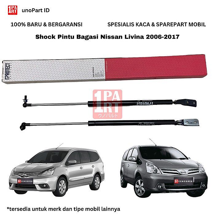 Shock Pintu Bagasi / Gas Spring Nissan Livina 2006-2017 by unoPart ID - foto 2