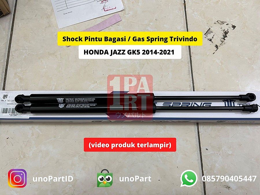 Shock Pintu Bagasi / Gas Spring Trivindo Honda Jazz RS GK5 2014-2020 - foto 5