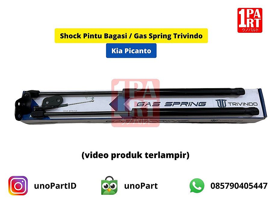 Shock Pintu Bagasi Gas Spring Trivindo Kia Picanto 2004-2011 - foto 5