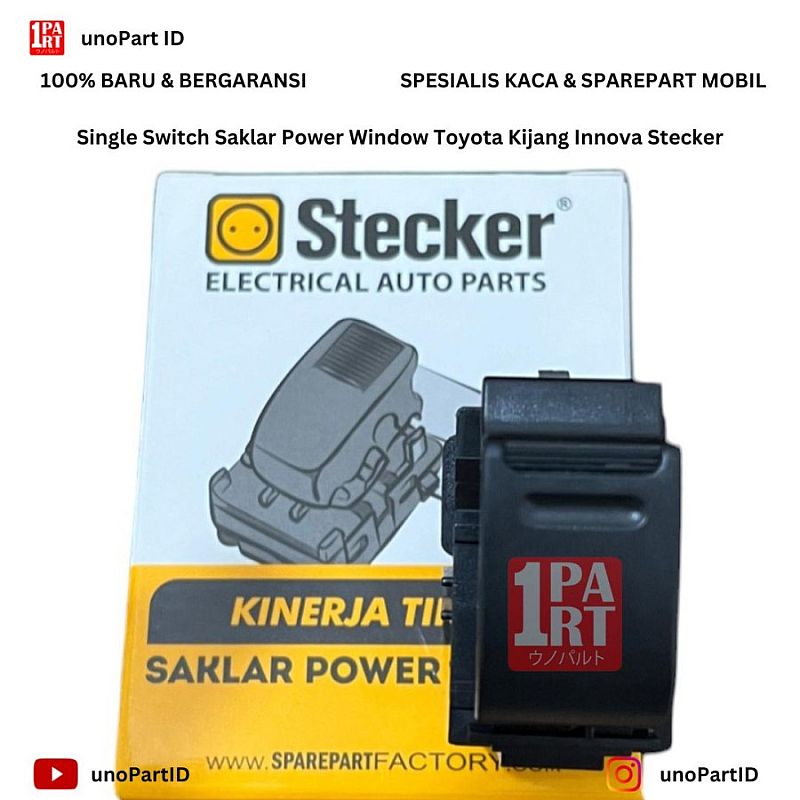 Single Switch Power Window Stecker Toyota Kijang Innova / Fortuner /  Hi-Lux Hi Lux Hilux 04-15 SNI KAN OEM  84810-0K010 - foto 2