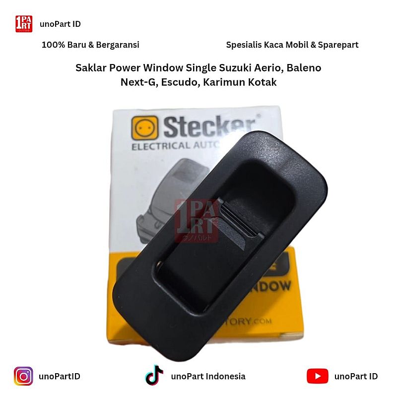 Single Switch Saklar Power Window Escudo 1.6 2.0 / Aerio / Baleno / Karimun Kotak by unoPart ID - foto 5