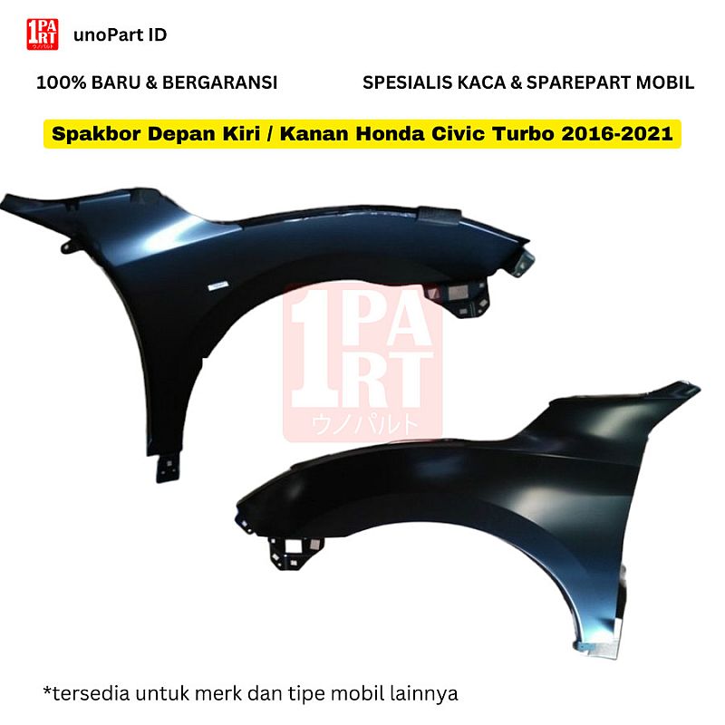 Spakbor Fender Depan Kiri / Kanan Honda Civic Turbo 2016-2021 Baru - foto 2