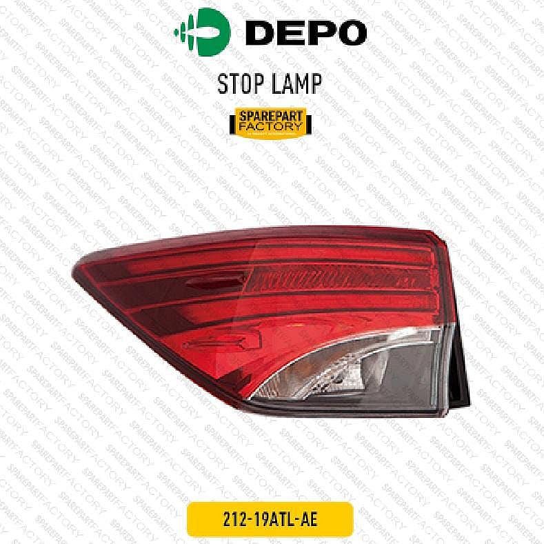 Stop Lamp / Batok Lampu Belakang Toyota Fortuner VRZ SRZ 2016-ON Merk Depo 212-19ATL-AE / 212-19ATR-AE unoPart ID - foto 2