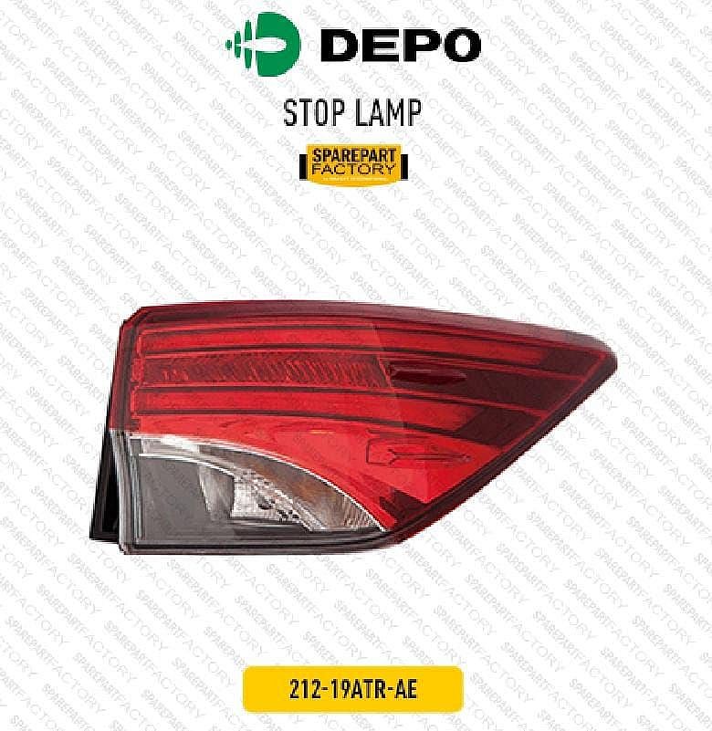 Stop Lamp / Batok Lampu Belakang Toyota Fortuner VRZ SRZ 2016-ON Merk Depo 212-19ATL-AE / 212-19ATR-AE unoPart ID