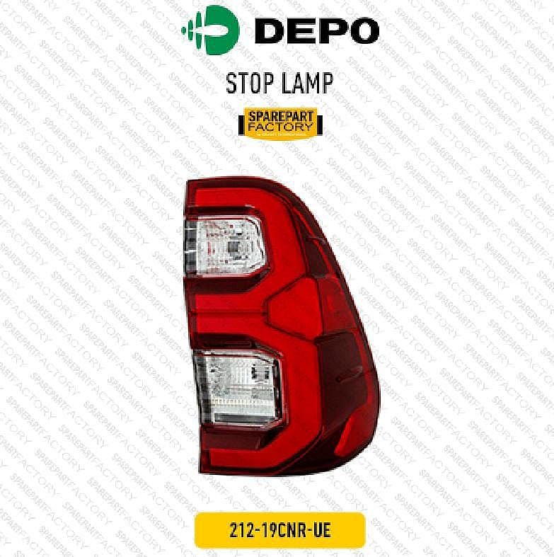 Stop Lamp / Batok Lampu Belakang Toyota Hilux REVO LED Merk Depo 212-19CNL-UE / 212-19CNR-UE unoPart ID