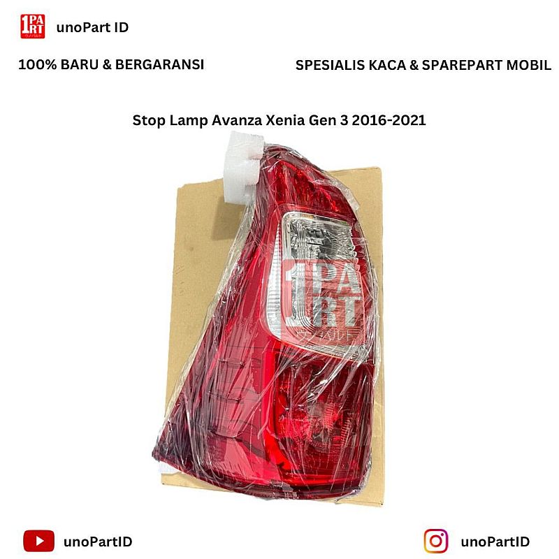 Stop Lamp / Lampu Rem Belakang Toyota Avanza Daihatsu Xenia Gen 3 100% Baru by unoPart ID