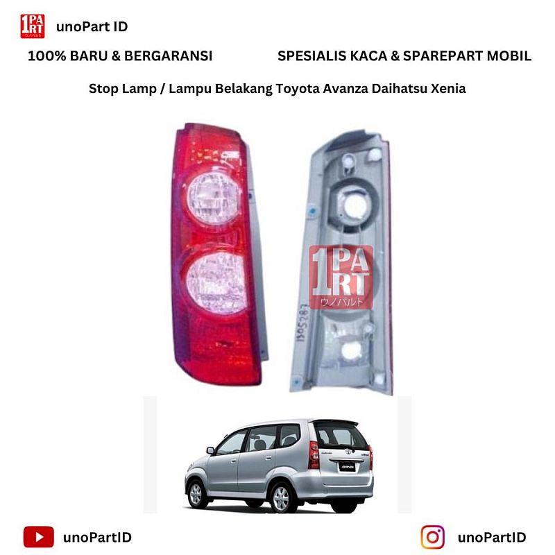 Stop Lamp / Lampu Rem Belakang Toyota Avanza Daihatsu Xenia Kiri / Kanan Part No 81561-BZ060 by unoPart ID - foto 7
