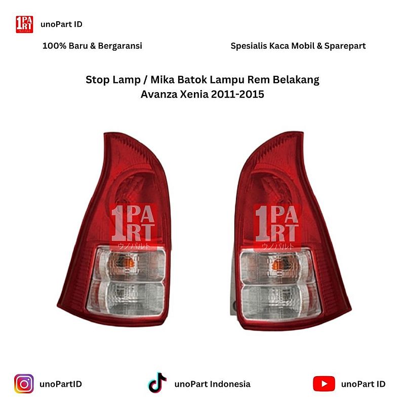 Stop Lamp / Mika Batok Lampu Rem Belakang Toyota Avanza Daihatsu Xenia 2011-2015 Depo Kiri/Kanan by unoPart ID