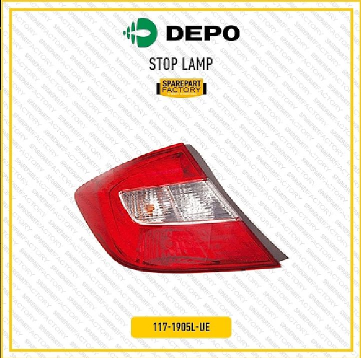 Stoplamp Stop Lamp Lampu Belakang Rem Kiri / Kanan Depo Honda Civic FB 2012-Ke Atas 117-1905L-UE 117-1905R-UE
