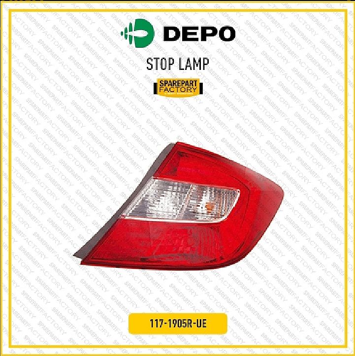 Stoplamp Stop Lamp Lampu Belakang Rem Kiri / Kanan Depo Honda Civic FB 2012-Ke Atas 117-1905L-UE 117-1905R-UE - foto 2