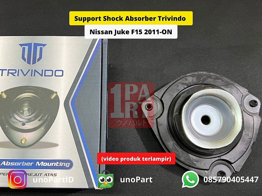 Support Karet Shock Absorber Breaker Strut Mount Trivindo Nissan Juke F15 2011-ON - foto 3