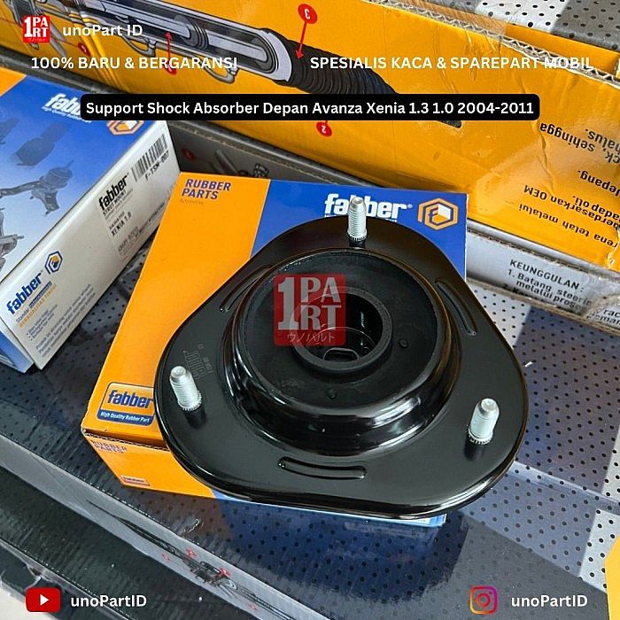 Support Shock Absorber Breaker Strut Mount  Taruna Avanza Xenia Gen 1 1.0 1.3 04-11 Fabber OEM 48609-BZ010 VVTi / Non-VVTi - foto 8