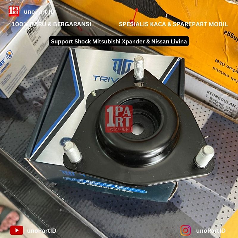 Support Shock Absorber Mitsubishi Xpander / Xpander Cross / Outlander Sport / Lancer EX dan Nissan Livina 2019-ON Strut Mount Merk Trivindo Part No MN101372 Support Shock Breaker by unoPart ID - foto 7