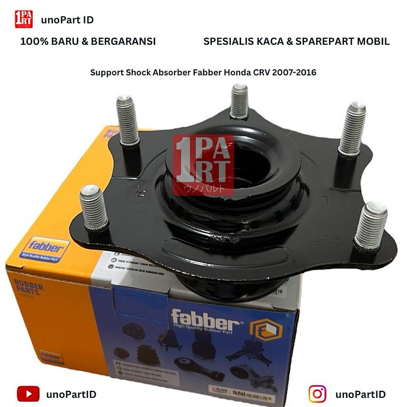 Support Shock Absorber Strut Mount Fabber Honda CRV  Gen3 Gen4 RE RM 2007-2016 SNI KAN OEM 51920-SWA-A01 - foto 4
