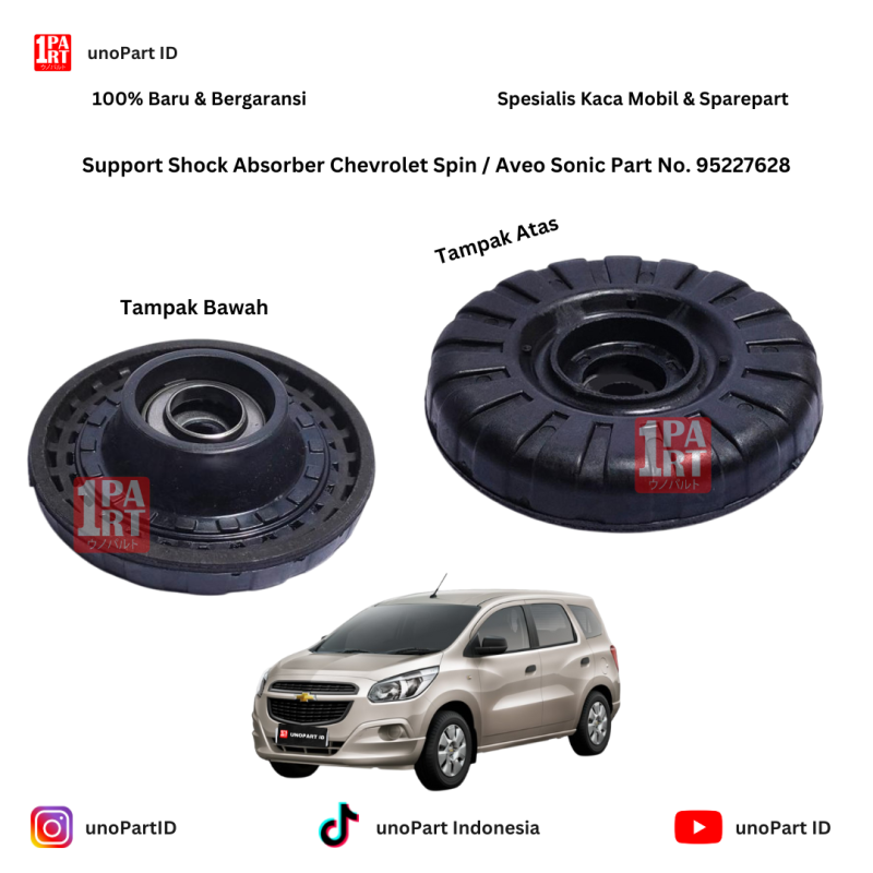 Support Shock Depan Trivindo Chevrolet Spin / Aveo Sonic OEM Part No 95227628