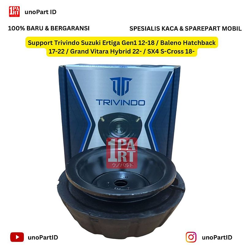 Support Shock Depan Trivindo Ertiga 12-18 Baleno Hatchback 17-22 Grand Vitara Hybrid 22- SX4 Scross - foto 2