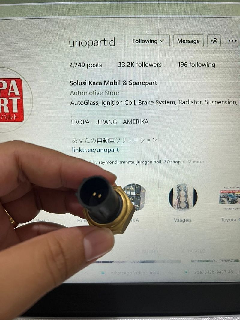 Switch Fan Kipas Radiator Stecker Honda Civic Genio / Ferio / Jazz / CRV CR-V 2002-2006 Gen2 RD RD2 SNI KAN OEM - foto 5