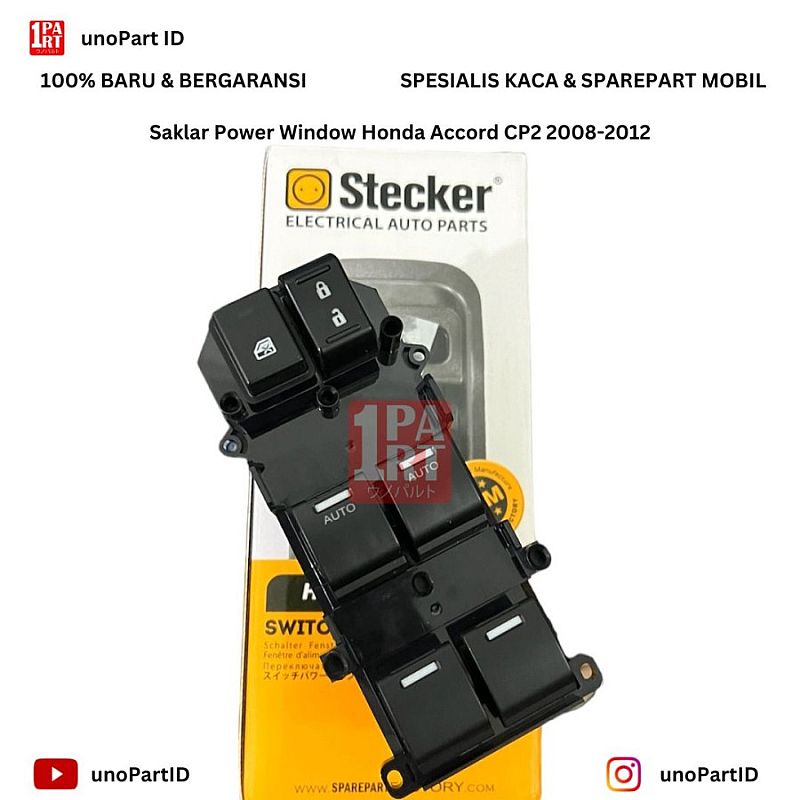 Switch Saklar Power Window Honda Accord CP2 2.4 2008-2012 35750-TC0-S12 - foto 4