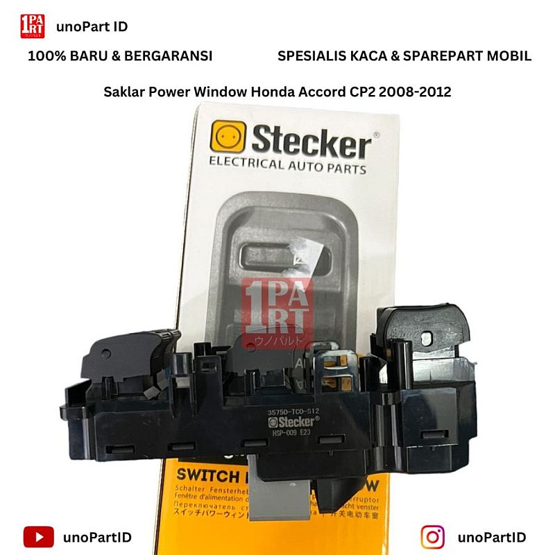 Switch Saklar Power Window Honda Accord CP2 2.4 2008-2012 35750-TC0-S12 - foto 2