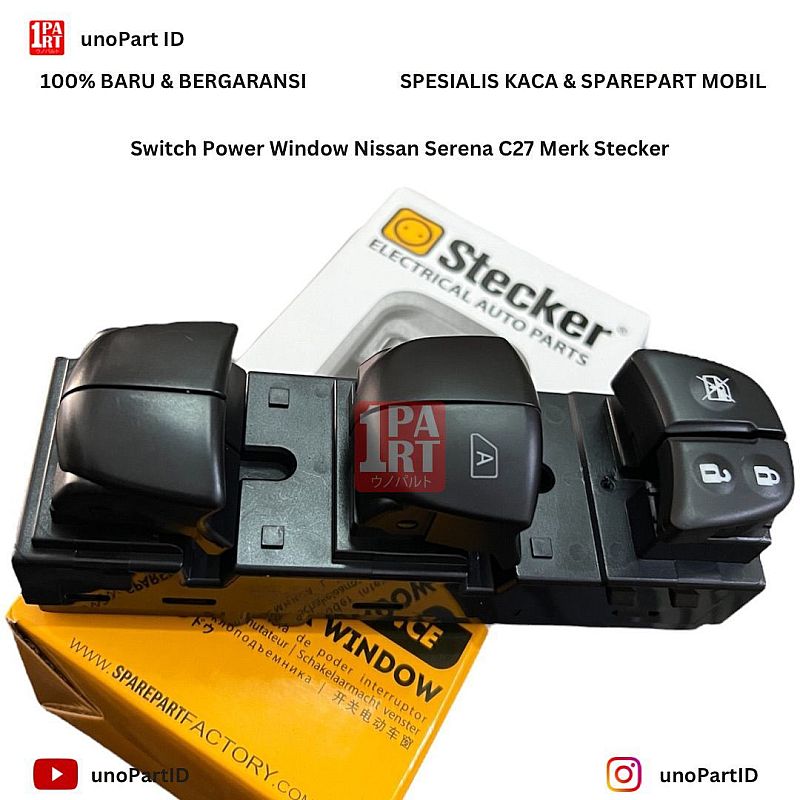 Switch Saklar Power Window Nissan Serena C27 17-ON 25401-5TC0A - foto 3
