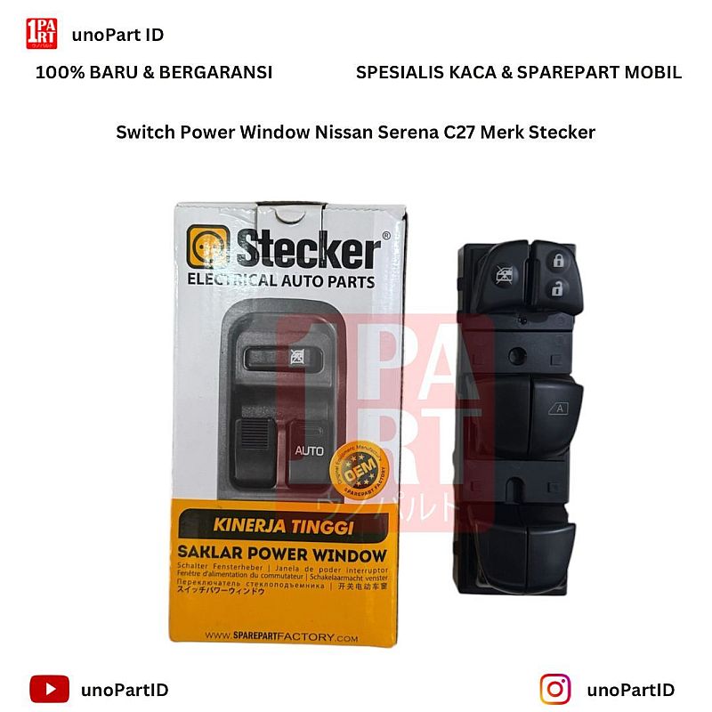 Switch Saklar Power Window Nissan Serena C27 17-ON 25401-5TC0A - foto 2