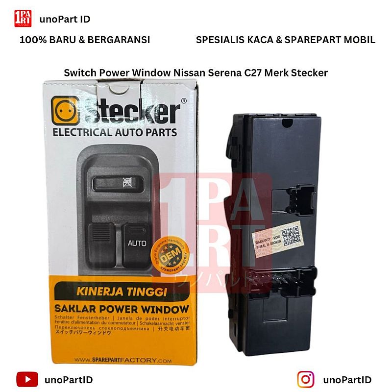 Switch Saklar Power Window Nissan Serena C27 17-ON 25401-5TC0A - foto 6
