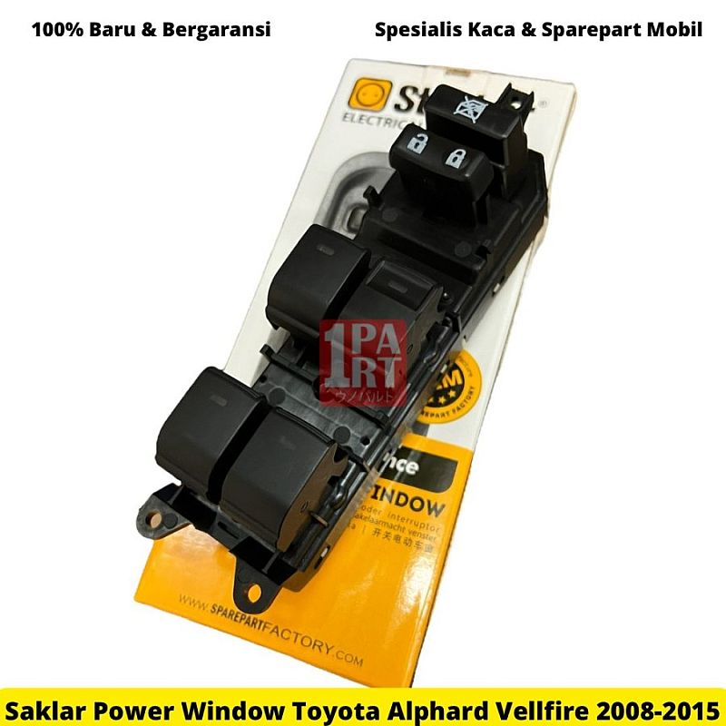 Switch Saklar Power Window Toyota Alphard Vellfire 2008-2015 ANH20