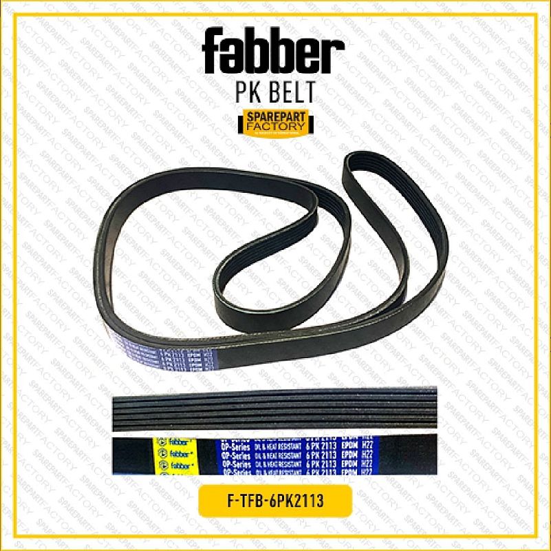 Tali Kipas Fan Belt V-Belt PK Belt Fabber Honda HRV HR-V 1.8 2015-2021 Alternator SNI KAN OEM 31110-R2A 31110R2A 6PK2113 6PK 2113