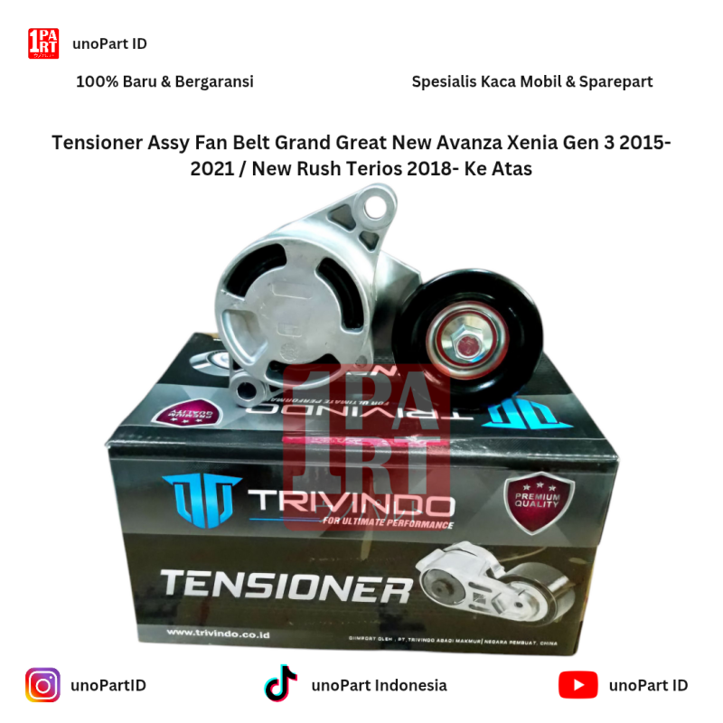 Tensioner Assy Fan Belt Grand Great New Avanza Xenia Gen 3 2015-2021 / New Rush Terios 2018- Ke Atas 16620-BZ010