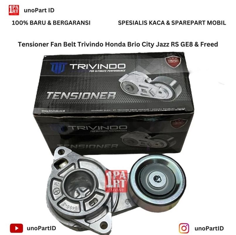 Tensioner Fan Belt Trivindo Honda Brio / City Jazz RS GM2 GE8 2008-2013 / Freed OEM 31170-RB0-J01 31170RB0J01