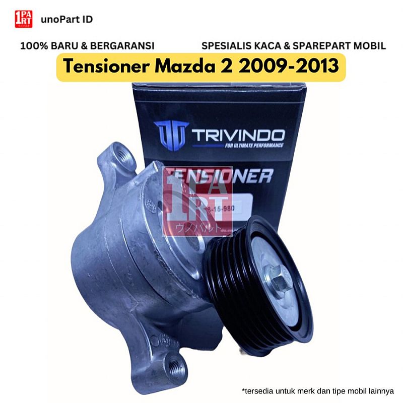 Tensioner Fanbelt Fan Belt Mazda 2 2009-2013 Non Skyacktiv ZJ3815980 - foto 4