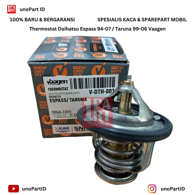 Thermostat Radiator Daihatsu Espass 94-07 / Taruna 99-06 90048-33055 - foto 5