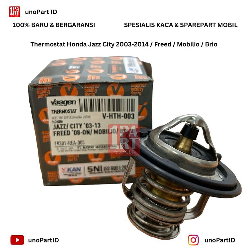 Thermostat Radiator Honda Jazz City 2003-2012 GD3 GD8 GE8 GM2 / Freed / Mobilio / Brio