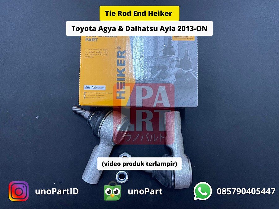 Tie Rod End Heiker Daihatsu Ayla / Toyota Agya 2013-2022 SNI KAN OEM 45046/47-BZ140-001 45046-BZ140-001 45047-BZ140-001 45046BZ140001 45047BZ140001 - foto 2