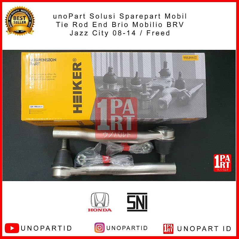 Tie Rod End Heiker Honda Freed / Jazz Gen2 GE8 City GM2 07-13 / BRV 16-21 / Brio CBU 1.3 / Mobilio - foto 3