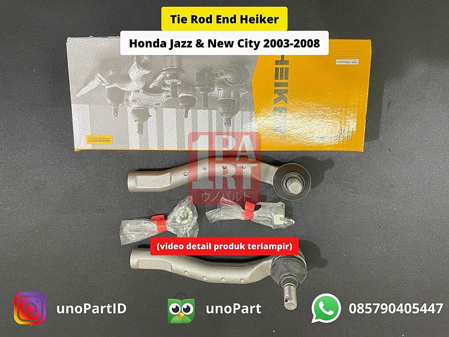 Tie Rod End Heiker Honda New City or Jazz 2004-2008 GD3 GD8 GD IDSI VTEC SNI KAN OEM 53540-SEL-003 53540/60-SEL-003 53560-SEL-003 53540SEL003 53560SEL003 - foto 4