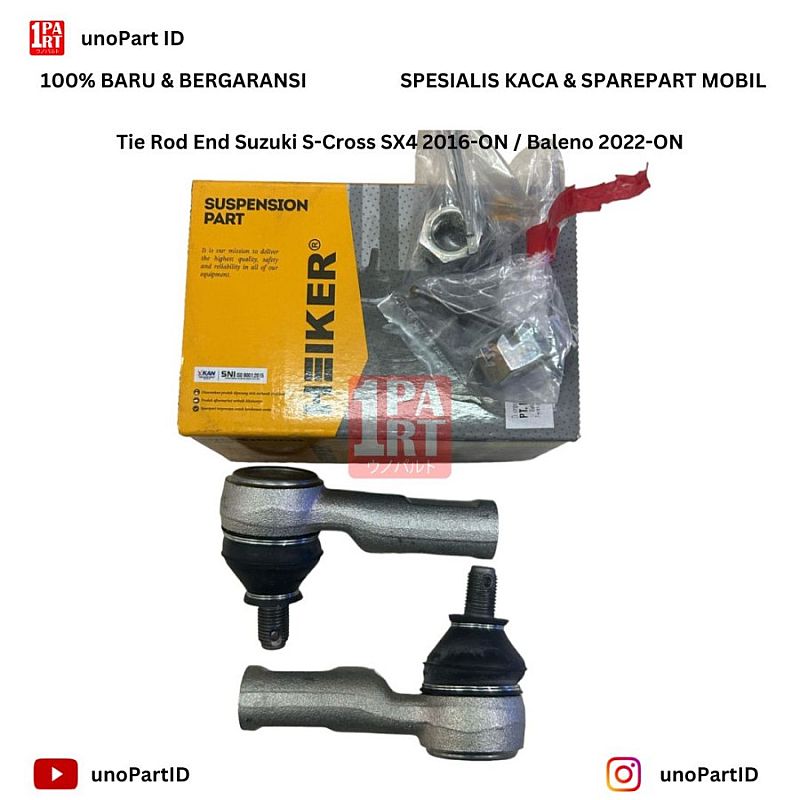 Tie Rod End Heiker Suzuki SX4 Scross S-Cross 16-ON / New Baleno Hatchback 2022-Ke Atas SNI KAN OEM 48810M65M00 - foto 3