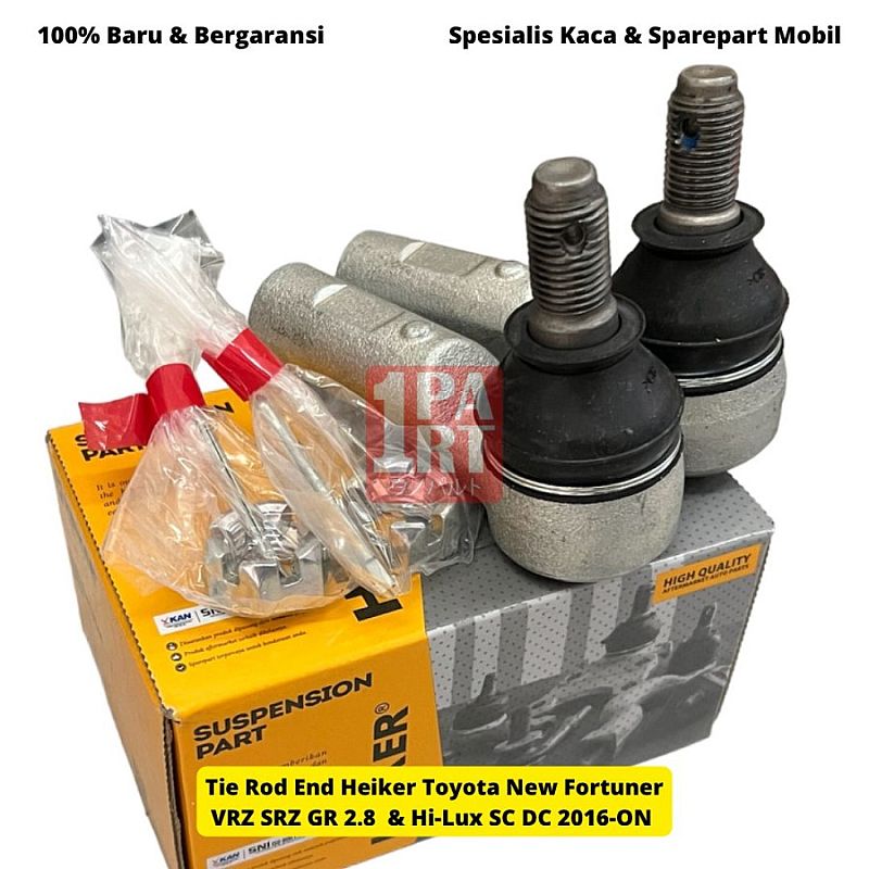 Tie Rod End Heiker Toyota All New Fortuner VRZ SRZ GR TRD 2016-Ke Atas / Hilux Hi-Lux Hi Lux Revo DC Double Cabin 2016-Ke Atas / Single Cabin 2019-Ke Atas / Hilux Rangga 2024-Ke Atas SNI KAN OEM 45046 - foto 5