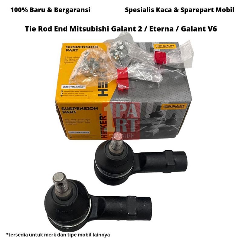 Tie Rod End Mitsubishi Galant 2 or Eterna or Lele Hiu V6 1 Set Kiri Kanan OEM MB192430 MB-192430 - foto 5