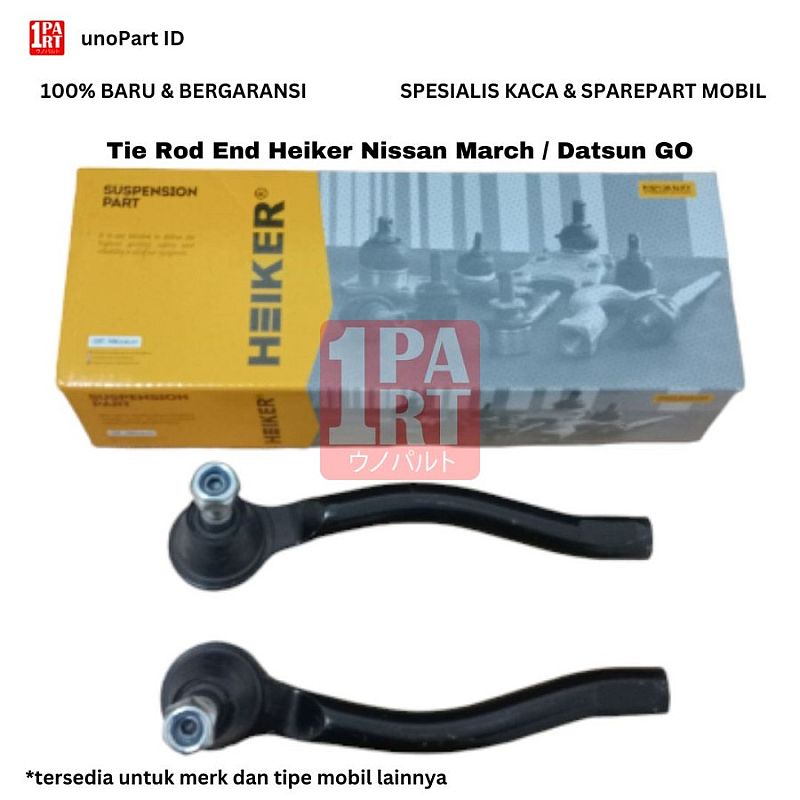 Tie Rod End Nissan March or Datsun Go 1 Set Kiri Kanan Heiker SNI KAN OEM D8520-IHJOA D8540-IHJOA D8520/40-IHJOA - foto 4